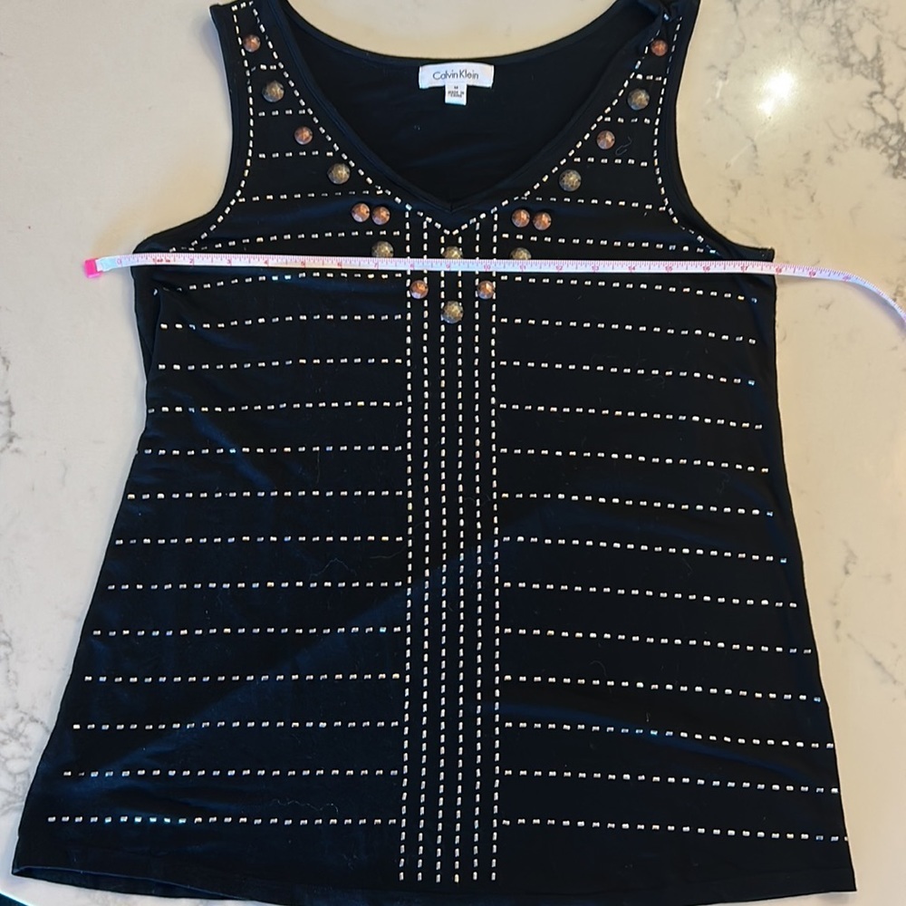 Calvin Klein beaded tank M - Picture 2 of 6